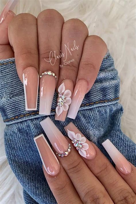 ombre nails nude and white|Top 10 nude and white ombre nails ideas and inspiration